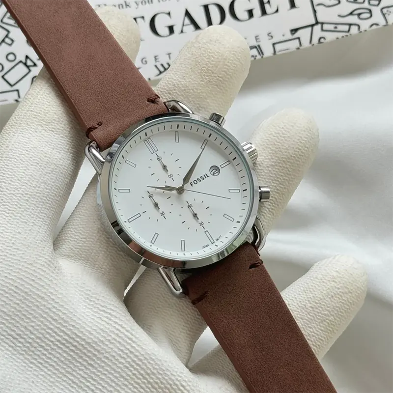 Fossil Commuter Quartz Cream Dial Men's Watch- FS5402